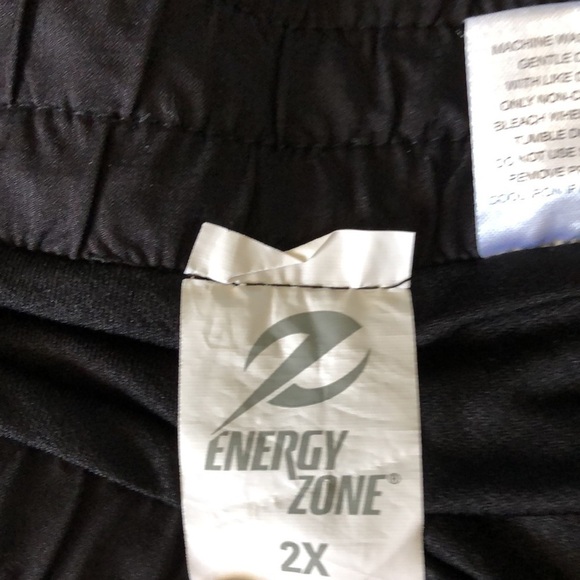 Energy Zone black fully lined running shorts in size 2X - Picture 2 of 4